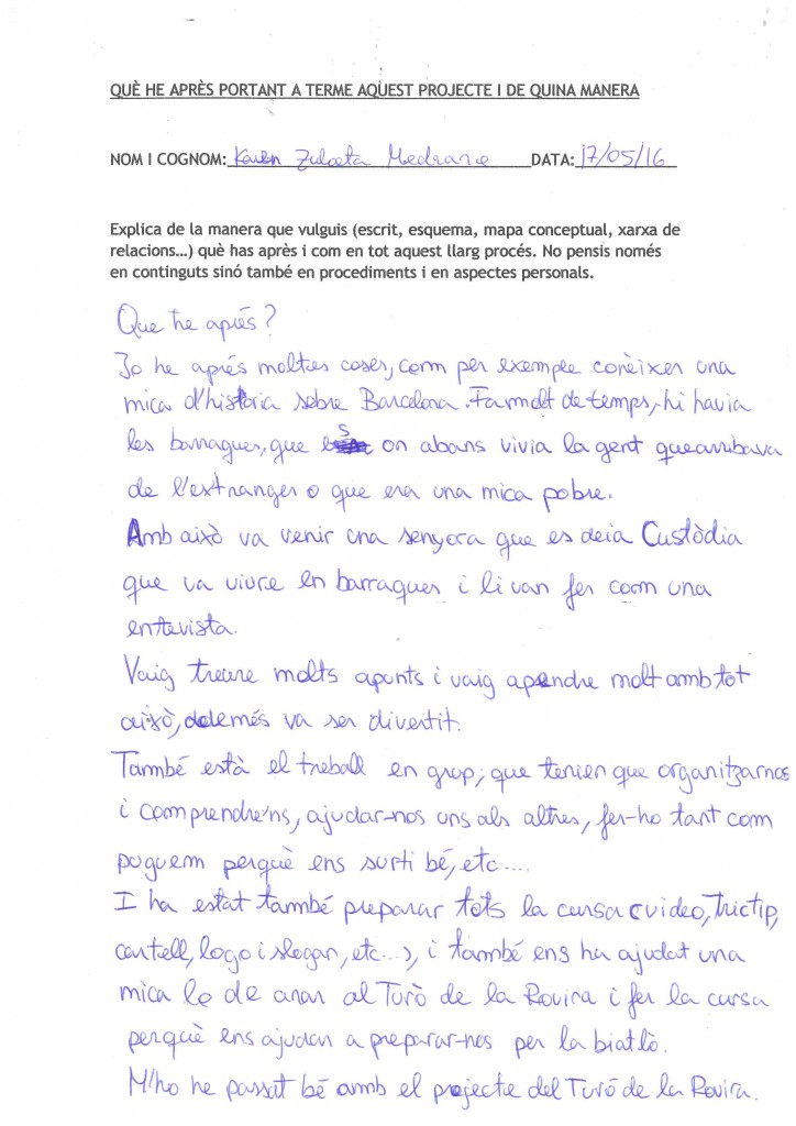 Què he après 1