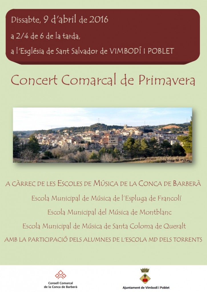 cartell concert primavera vimbodí 16