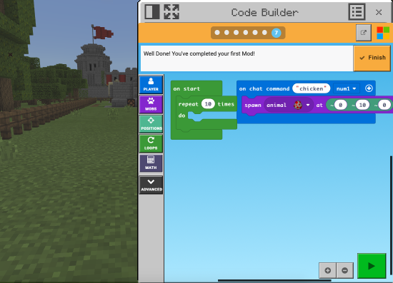 Minecraft Code Builder