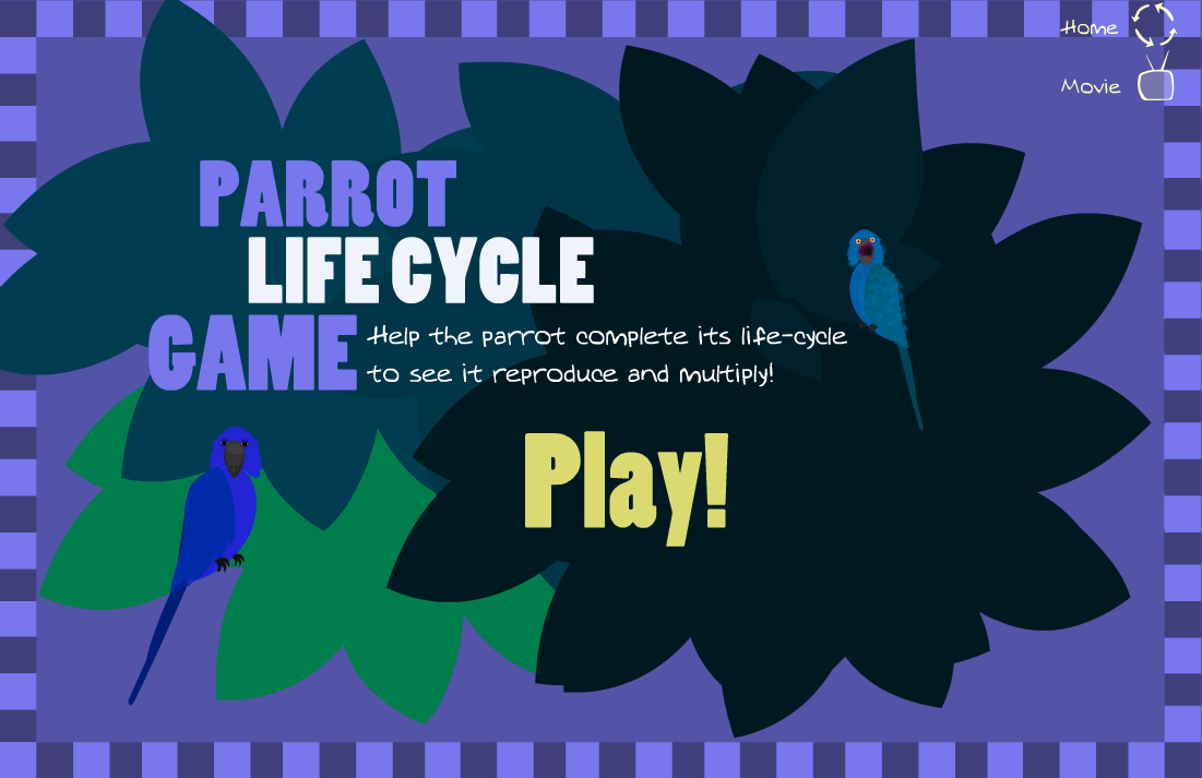 Parrot Life Cycle Game El bloc d'anglès de l'escola Bogatell