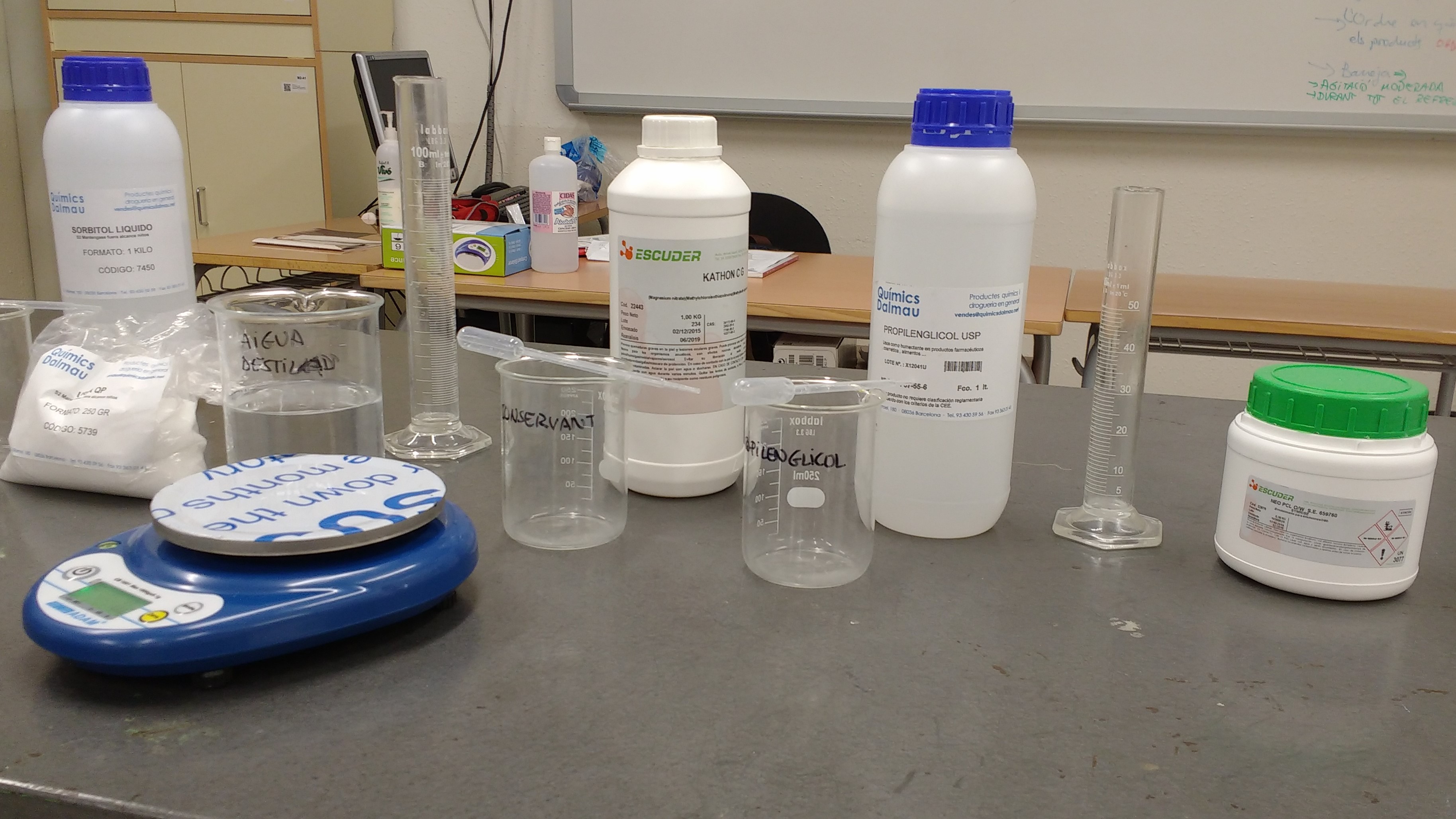 Ingredients del cosmètic