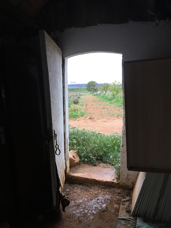 porta des de l'interior