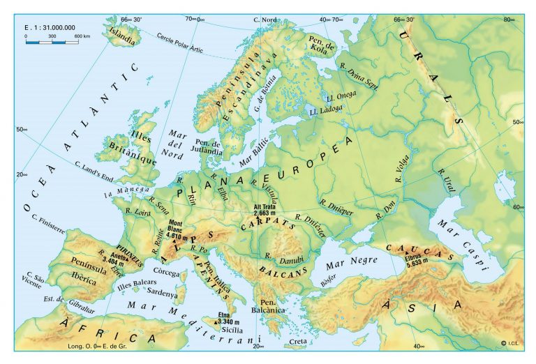 Els principals elements del relleu de la Terra (II): Europa | Bloc de