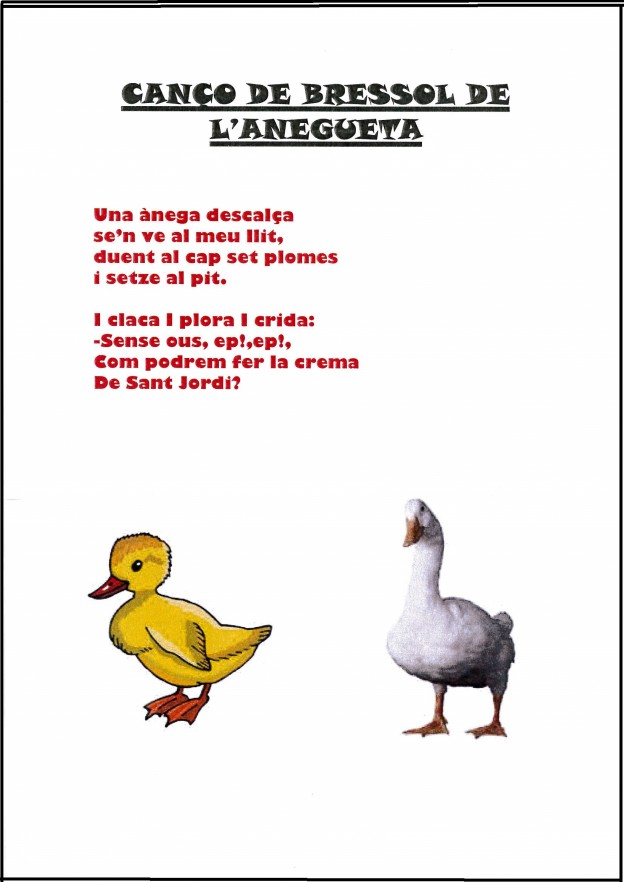 CANÇÓ DEL BRESSOL DE L’ANEGUETA La poesia del Miquel Desclot