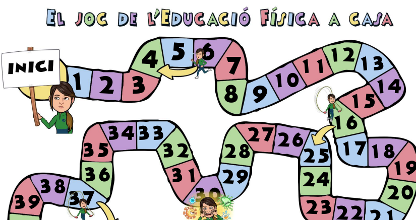 JOC DE TAULA PER FER EDUCACIÓ FÍSICA A CASA
