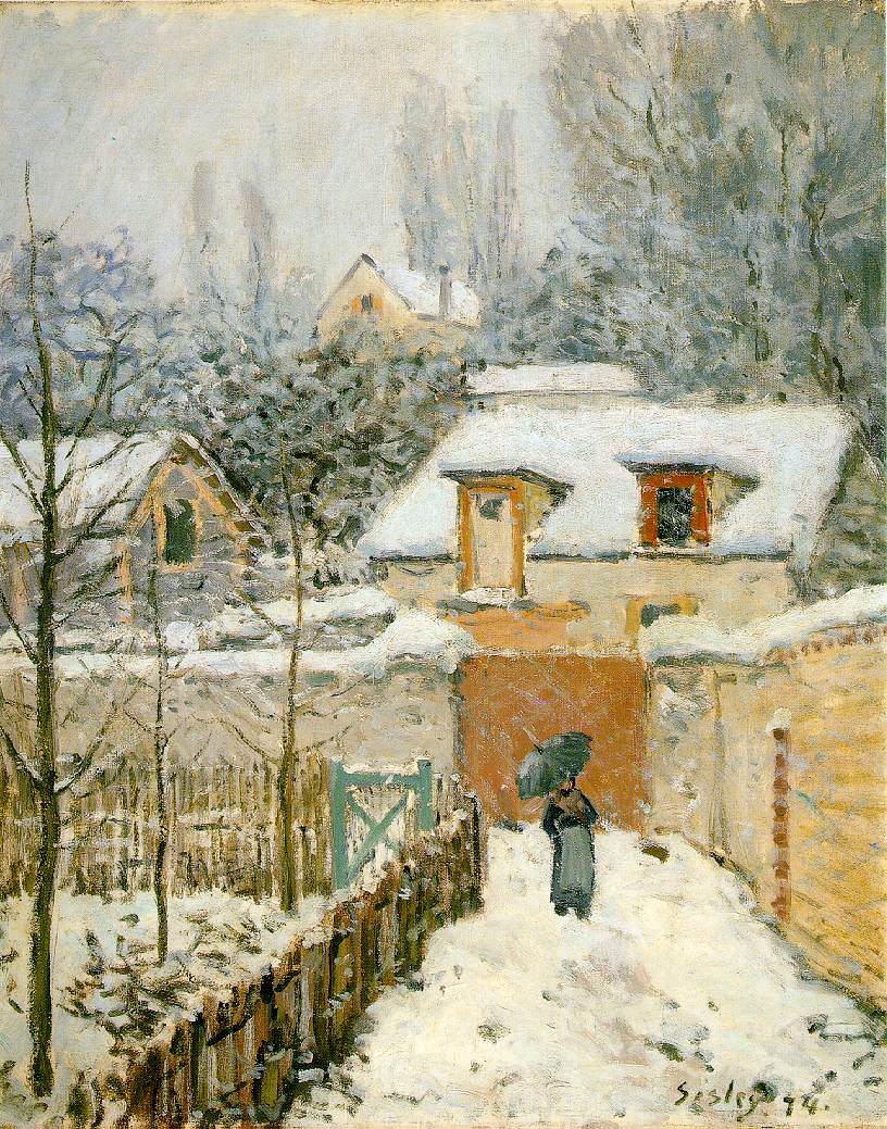 La neige à Louvenciennes