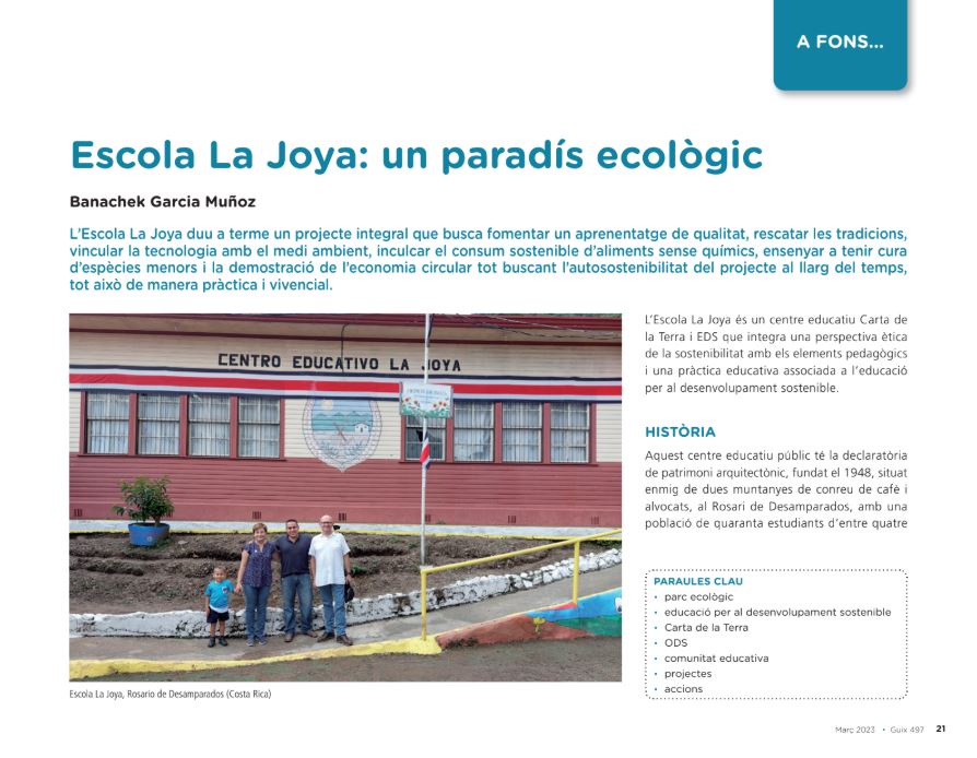 Escola La Joya: un paradís ecològic