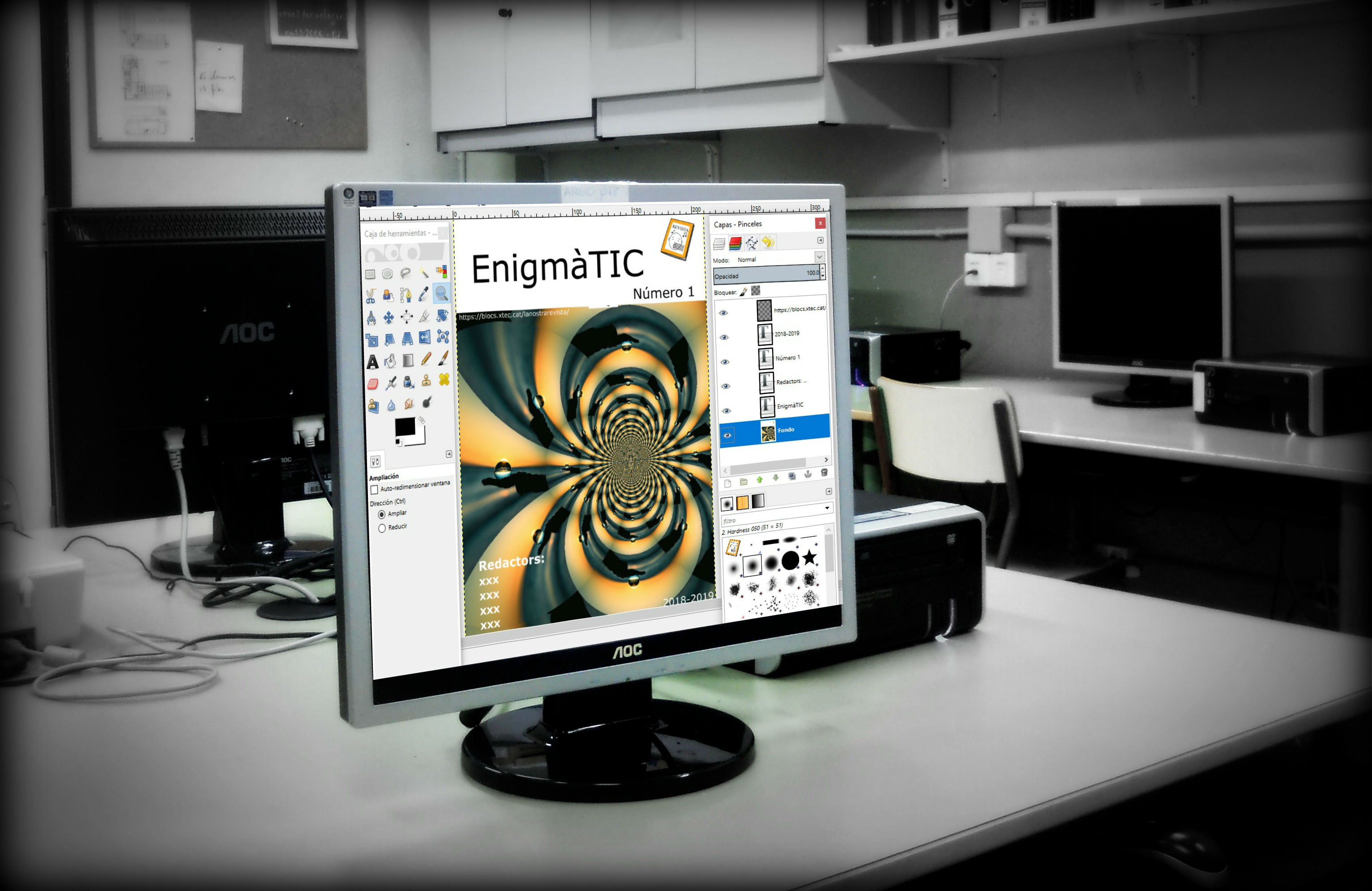 taller de revista portada