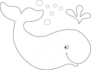 patron fieltro ballena