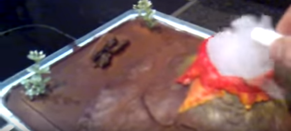 Crear fumaroles volcàniques