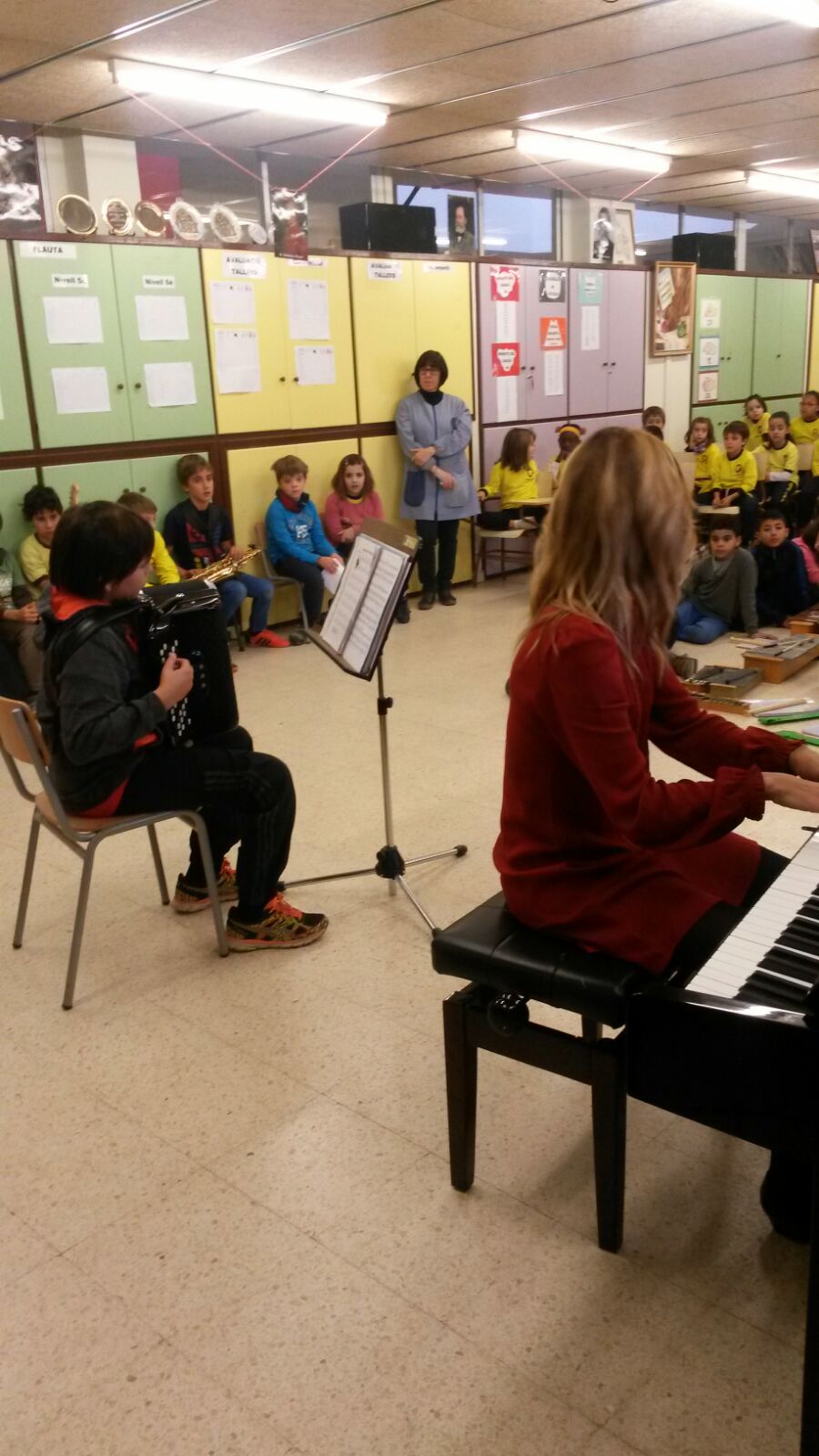 Els músics estaven molt concentrats!