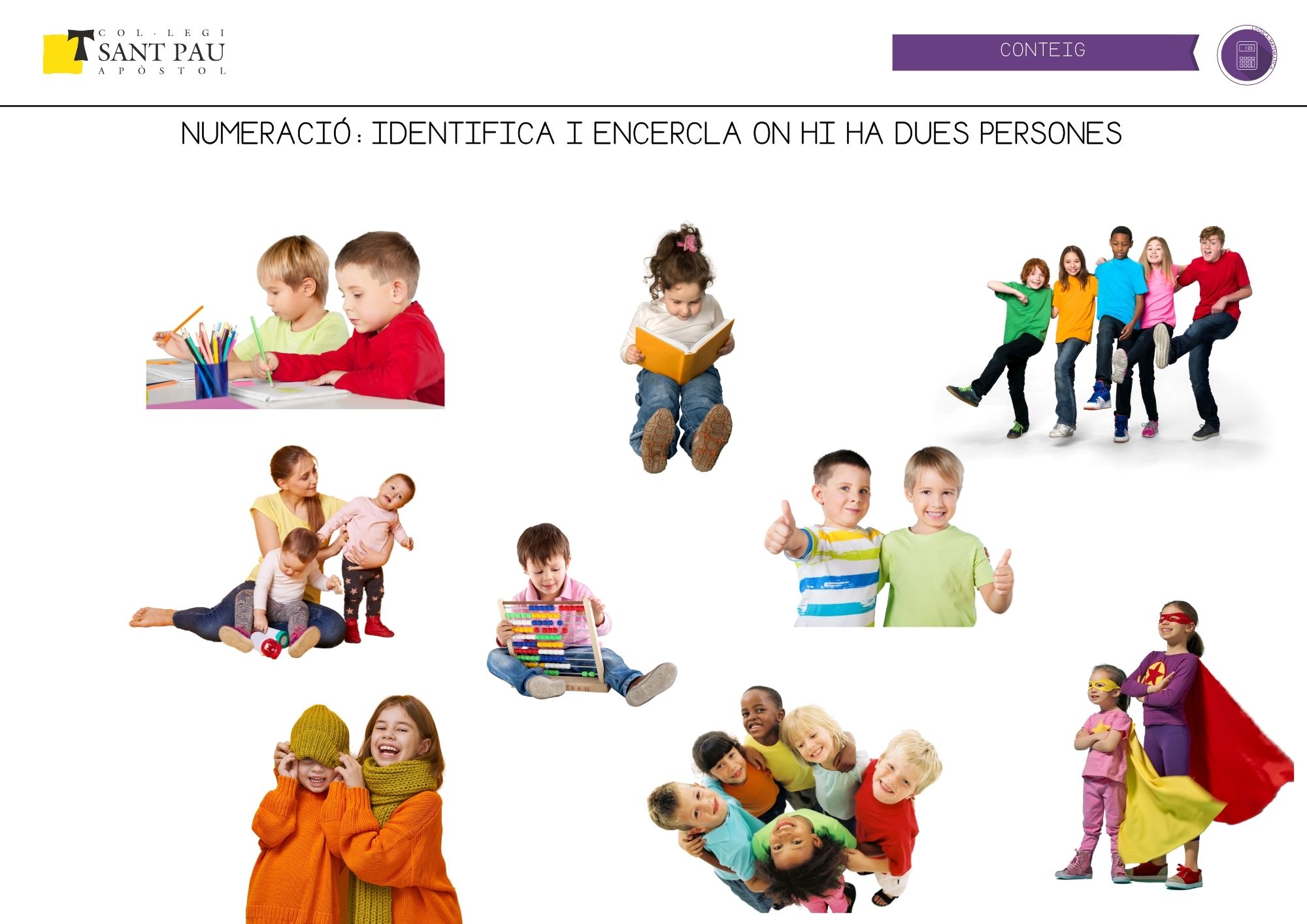 identifica grups de 2 persones