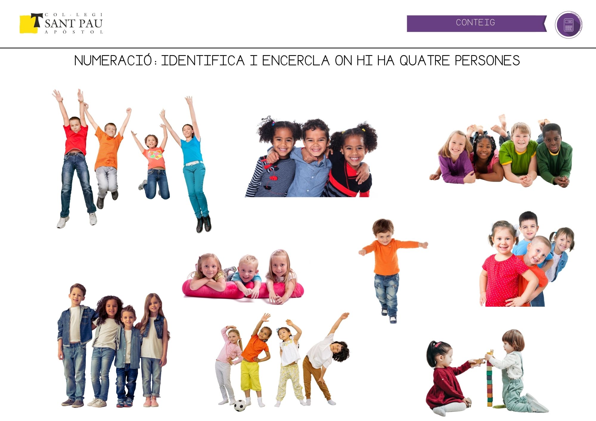 identifica els grups de 4