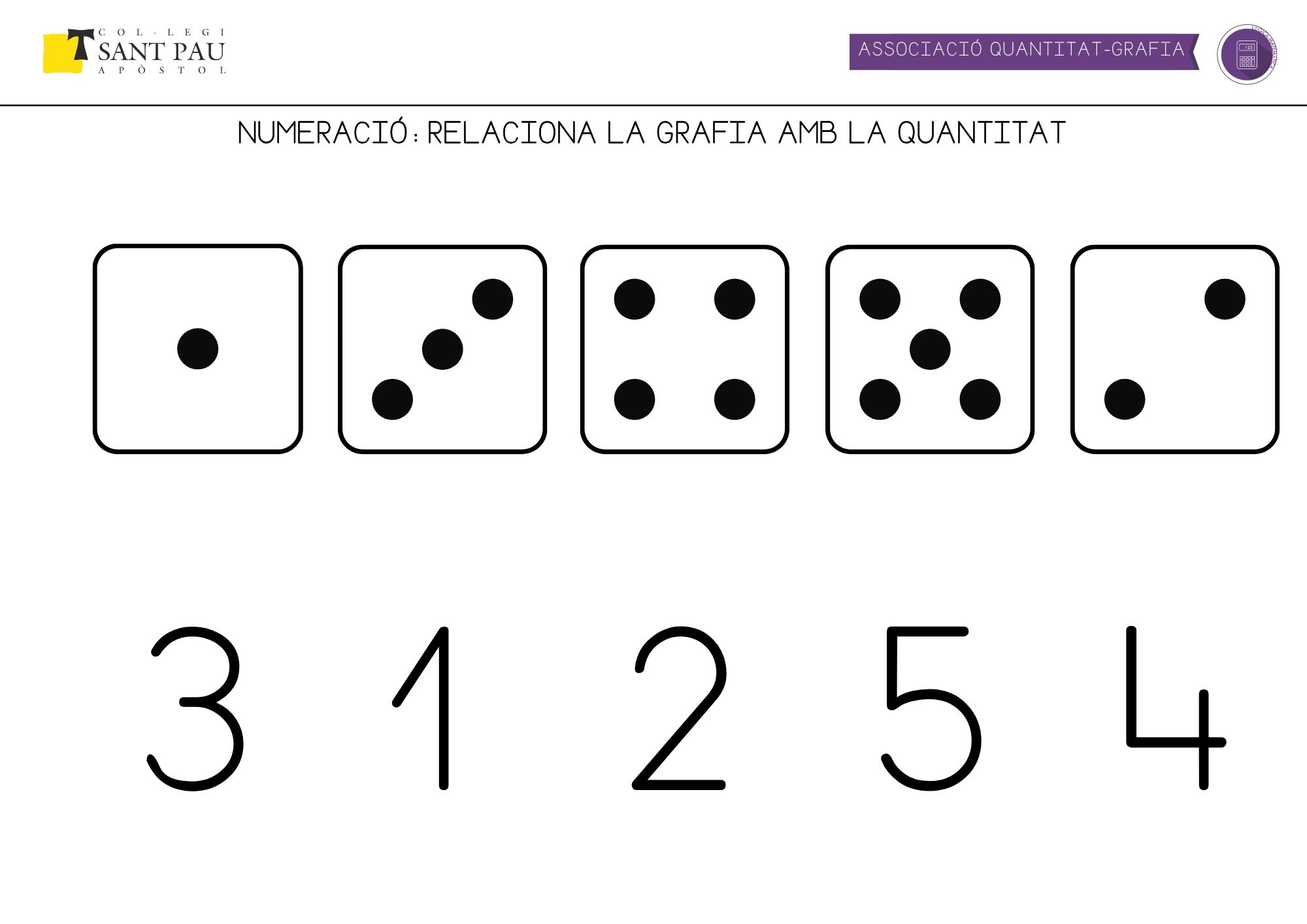 relaciona la grafia amb la quantitat