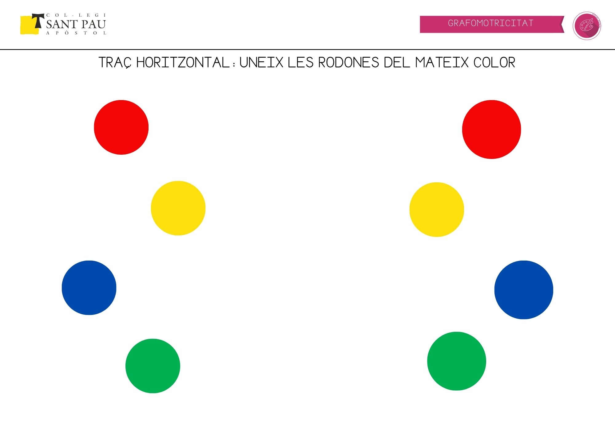 fes una linia unint els punts del mateix color