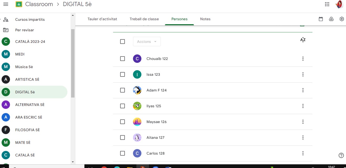 CAPTURA PANTALLA ALUMNAT