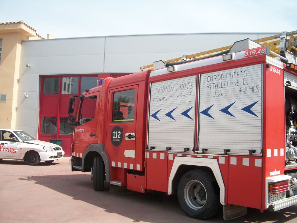 la sortida dels bombers