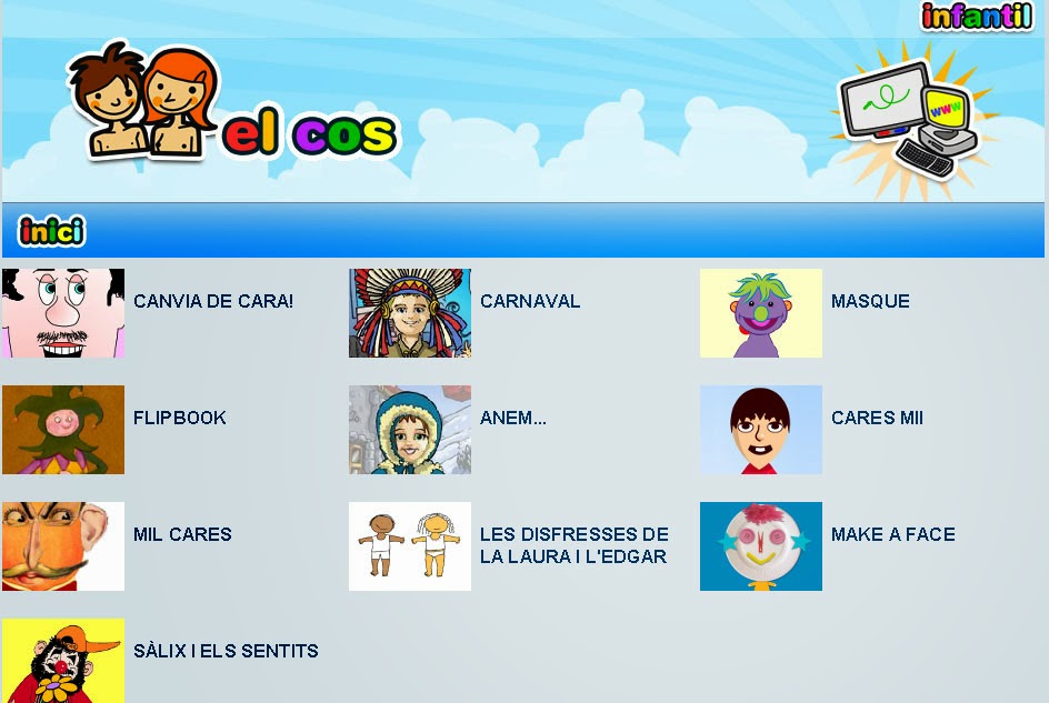 El Cos Infantil Edu365 | Recursos Web Interessants