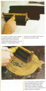 Planxa de linòleum i corró